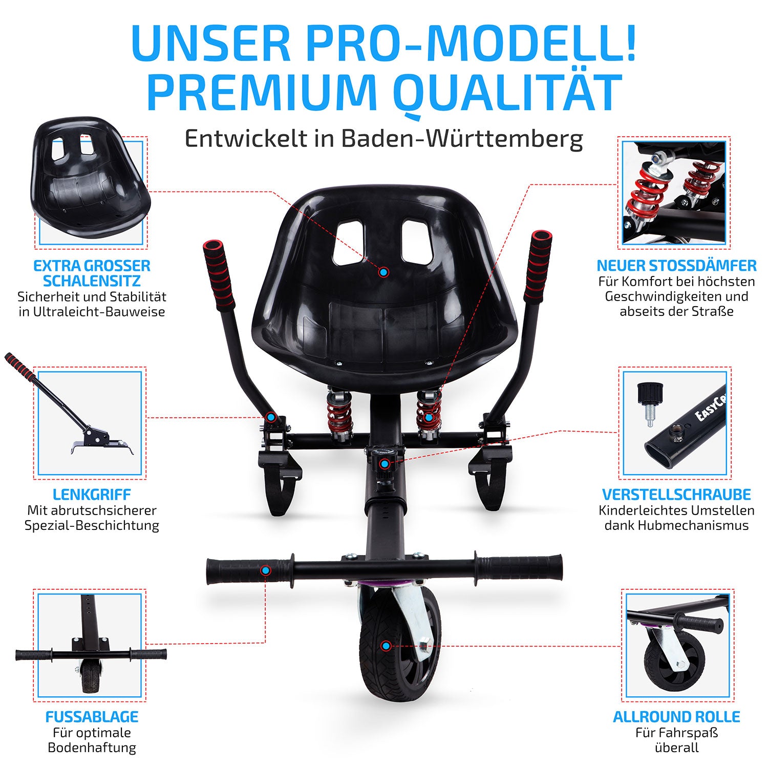 EasyCruiser PRO Premium Hoverboard Sitz - Hoverboard mit Sitz DE in Bayern  - Hohenfurch, Spielzeug für draussen günstig kaufen, gebraucht oder neu